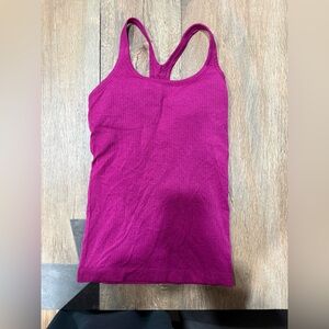 Lululemon Women's Ribbed Tank Top - Pink